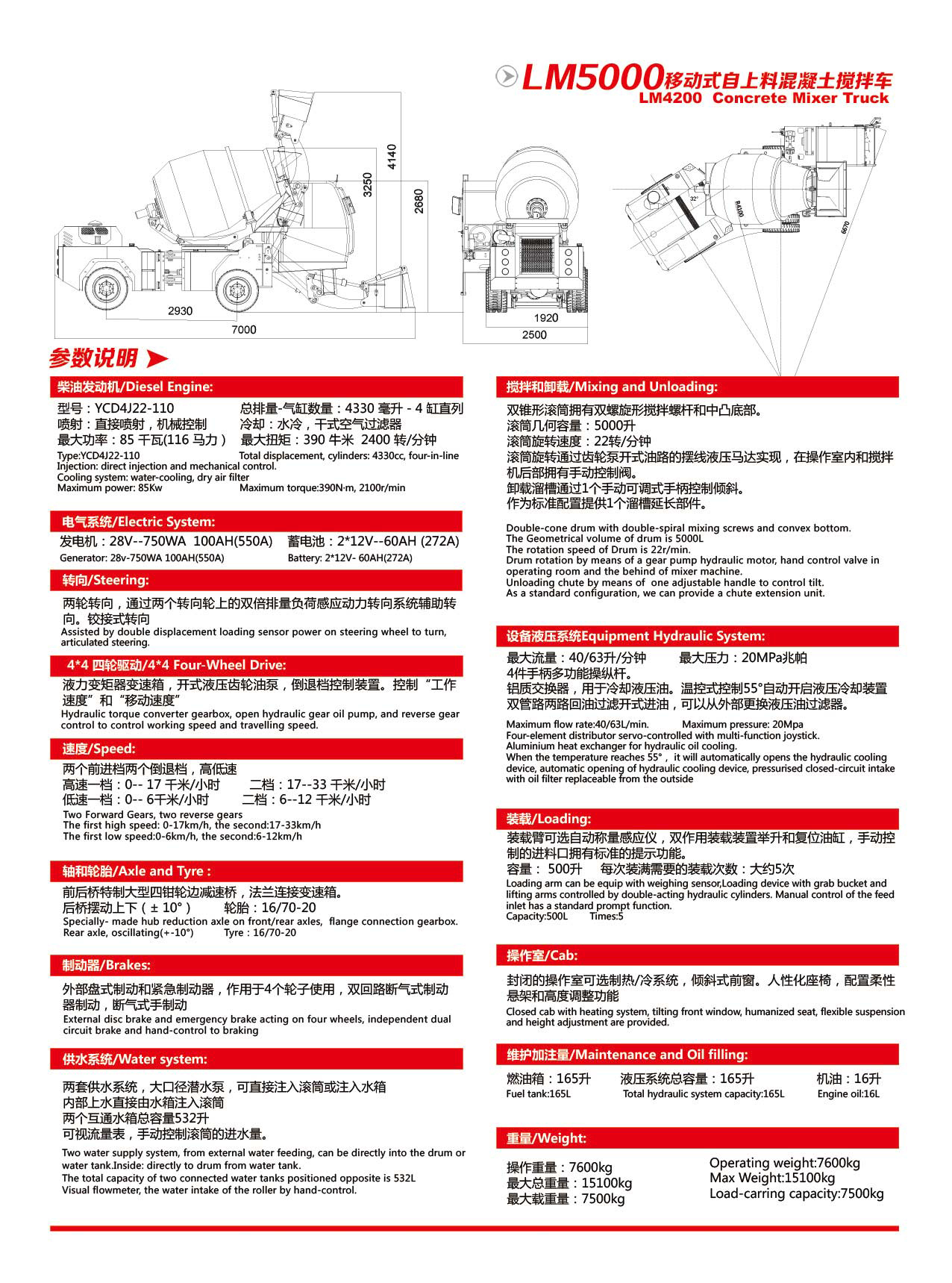 Lehman 5000 Self-loading mixer truck(圖2)